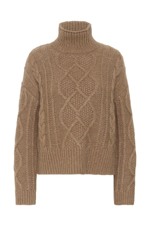 ChannaPW Pullover Medium Brown Melange - 305386 - 30310840