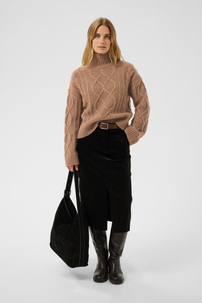 ChannaPW Pullover Medium Brown Melange - 305386 - 30310840 Thumbnail