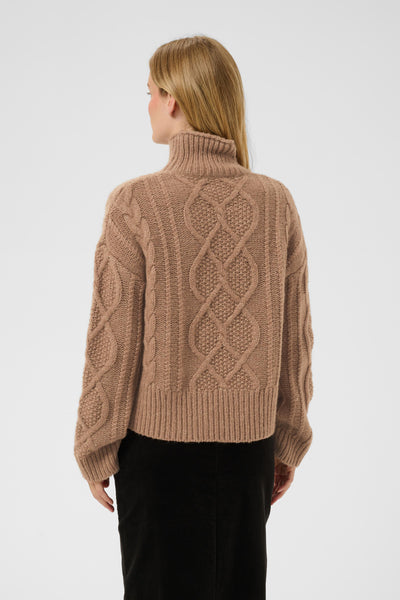 ChannaPW Pullover Medium Brown Melange - 305386 - 30310840 Thumbnail