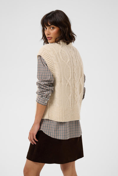 ChaninaPW Waistcoat Whitecap Melange - 1203041 - 30310841 Thumbnail
