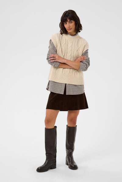 ChaninaPW Waistcoat Whitecap Melange - 1203041 - 30310841 Thumbnail