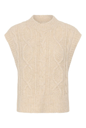 ChaninaPW Waistcoat Whitecap Melange - 1203041 - 30310841