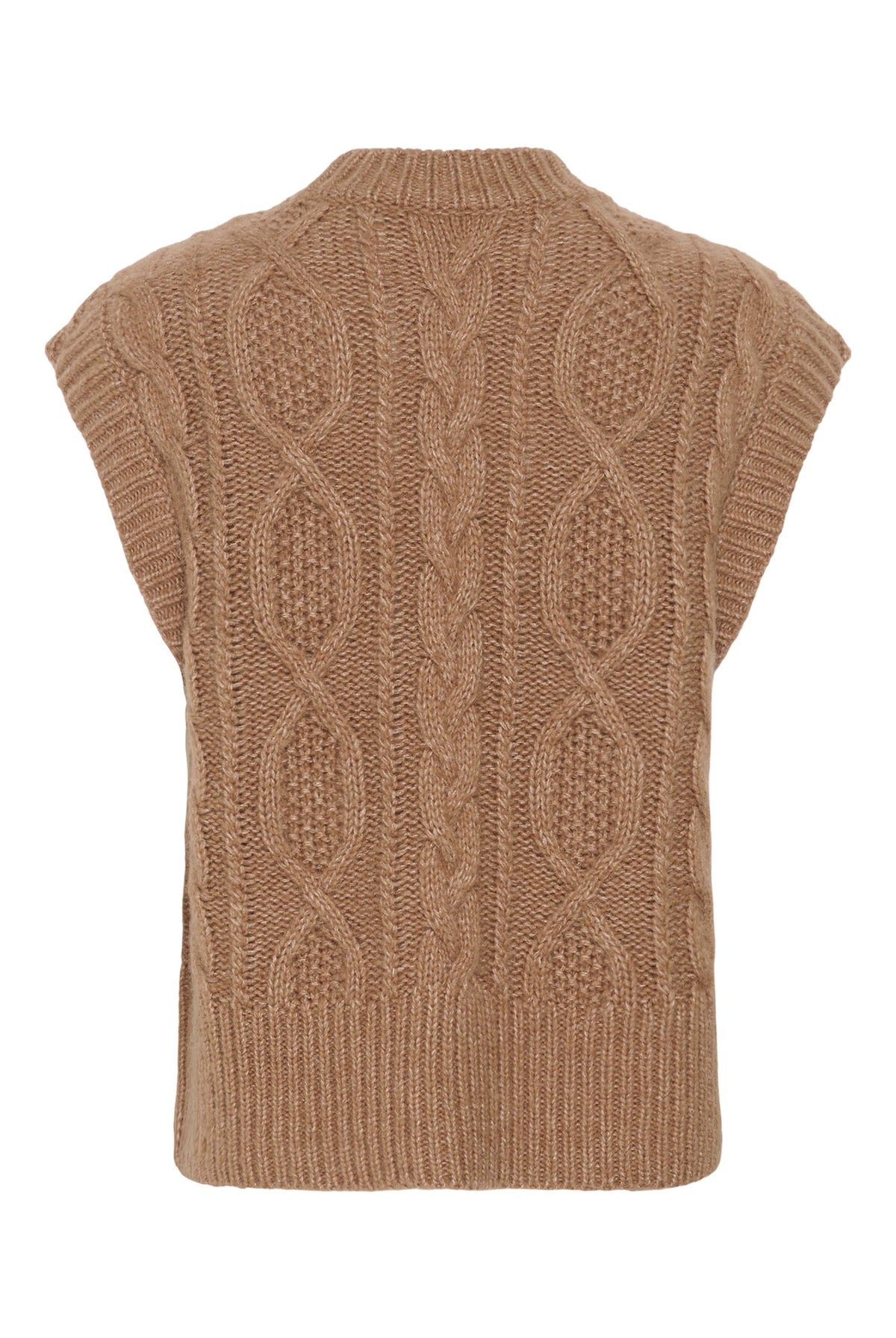 ChaninaPW Waistcoat Medium Brown Melange - 305386 - 30310841