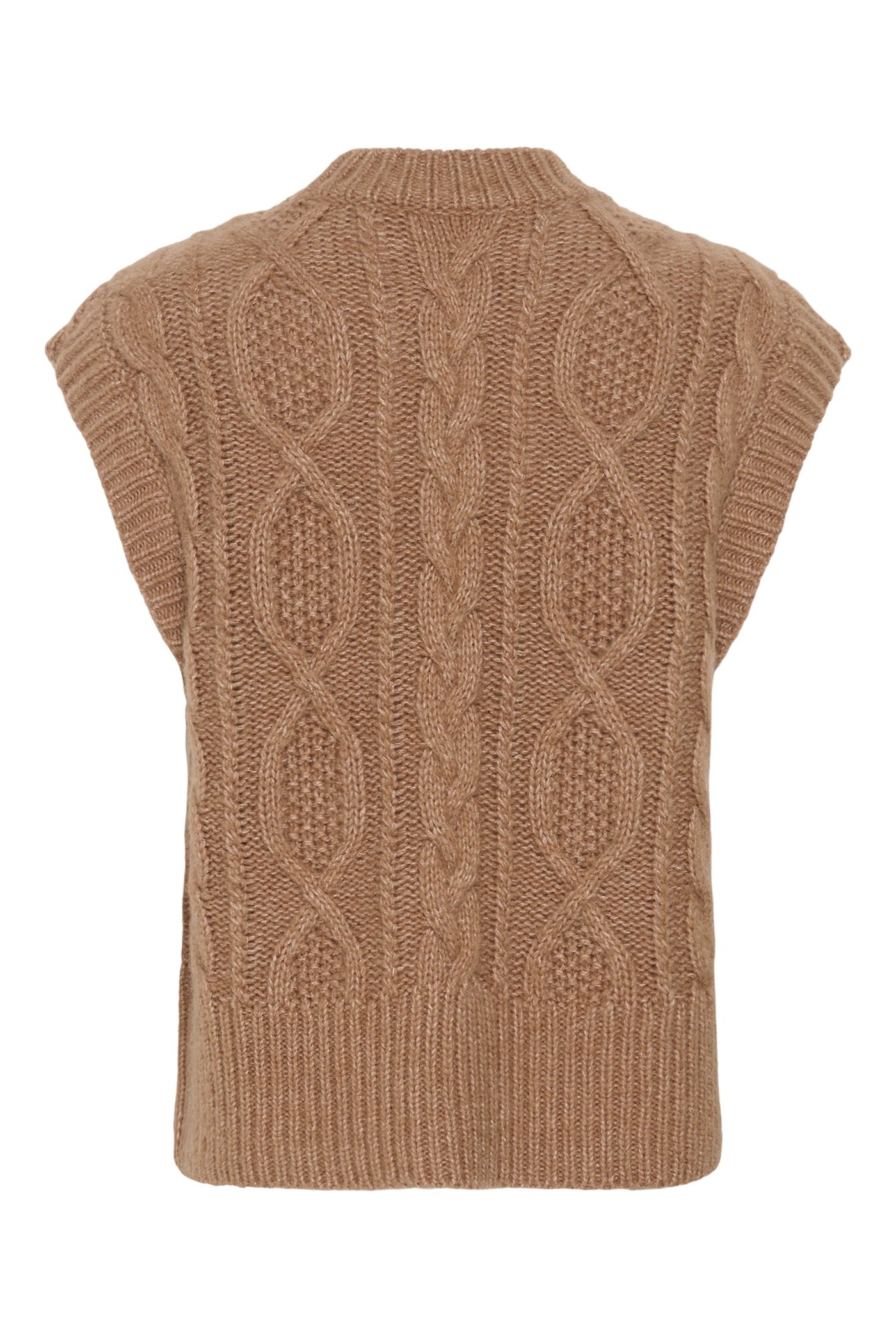 ChaninaPW Waistcoat Medium Brown Melange - 305386 - 30310841