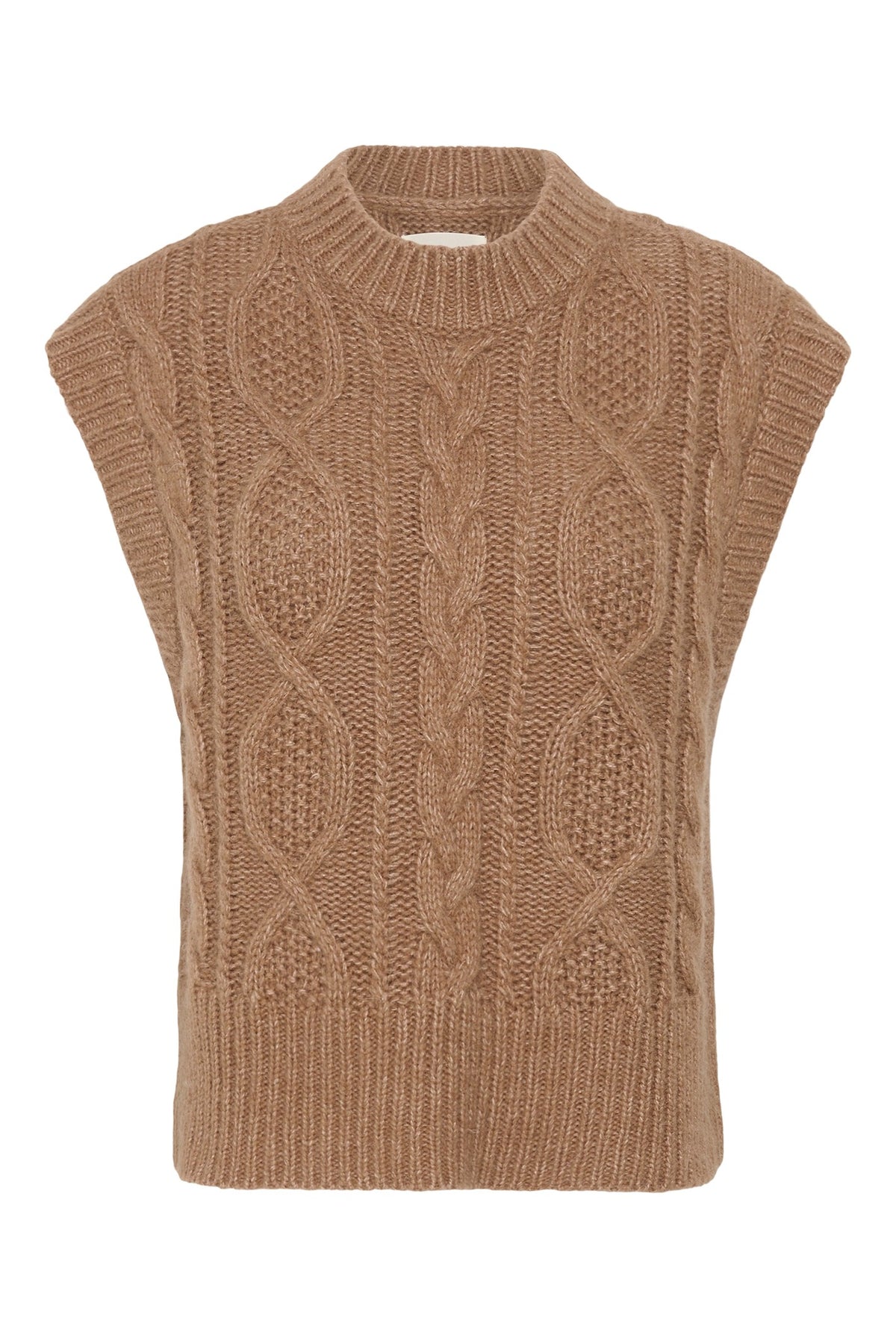 ChaninaPW Waistcoat Medium Brown Melange - 305386 - 30310841