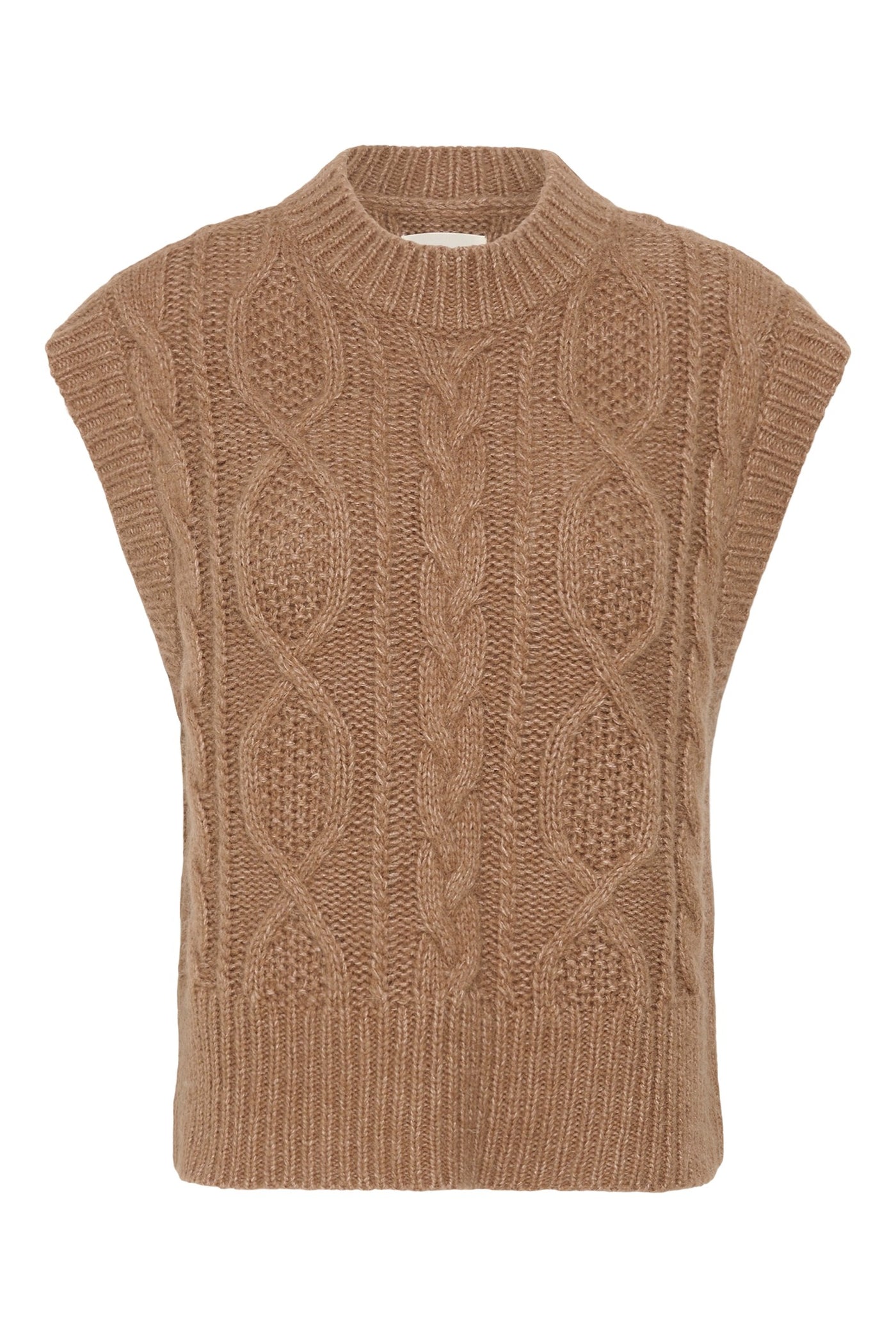 ChaninaPW Waistcoat Medium Brown Melange - 305386 - 30310841