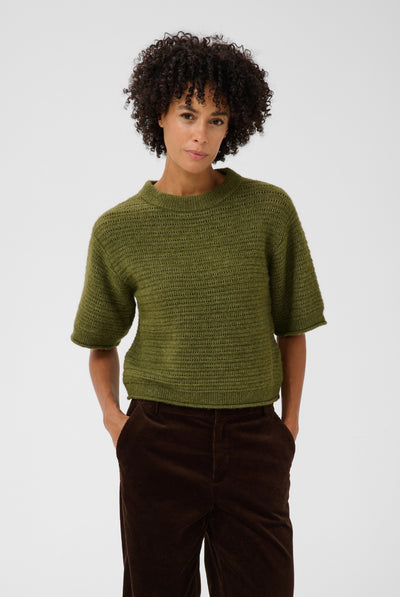 CerysPW Pullover Green melange - 305346 - 30310846 Thumbnail