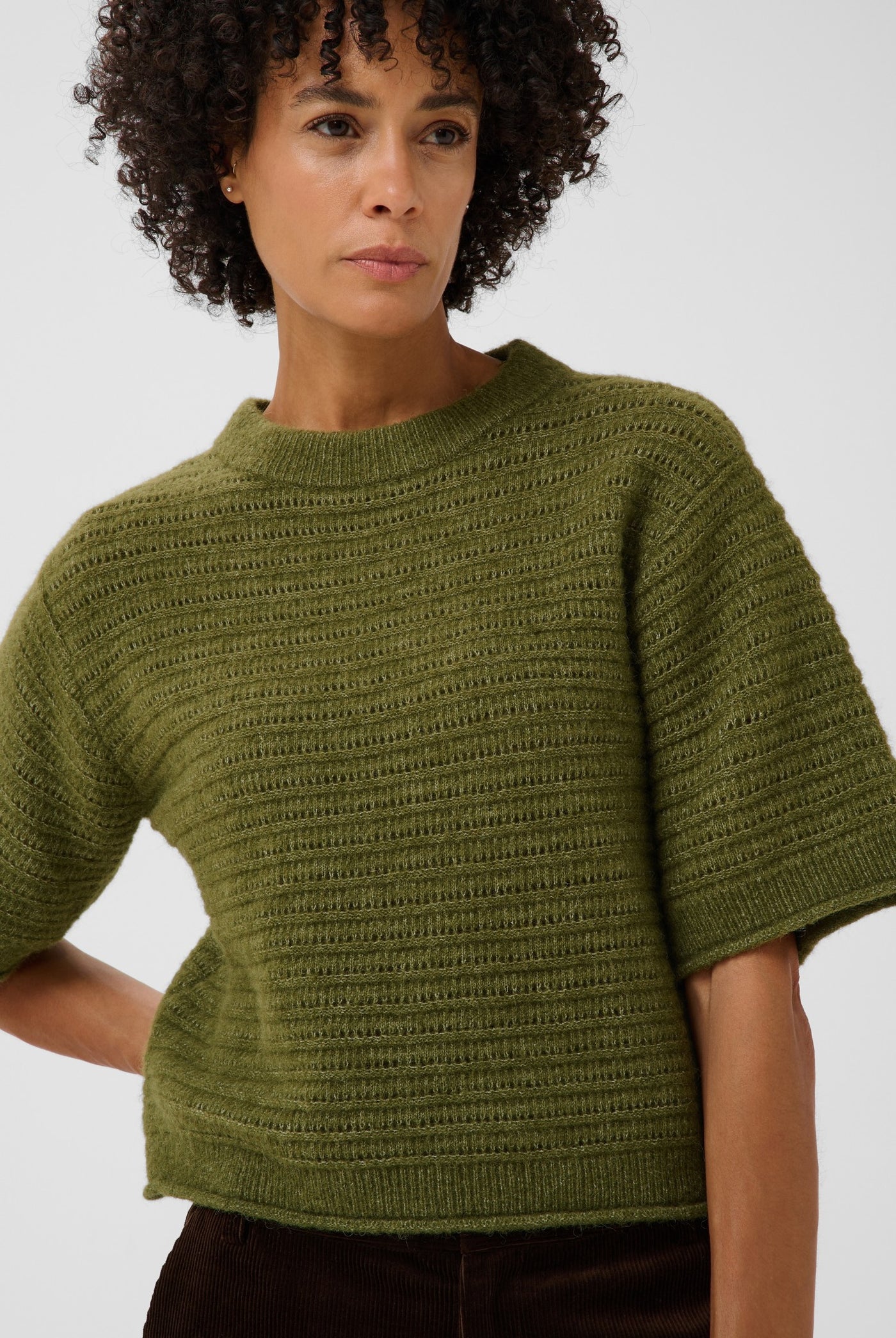 CerysPW Pullover Green melange - 305346 - 30310846