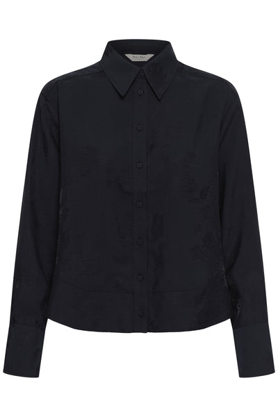 CarollaPW Shirt Dark Navy Flower Jaquard - 305 - 30310863 Thumbnail