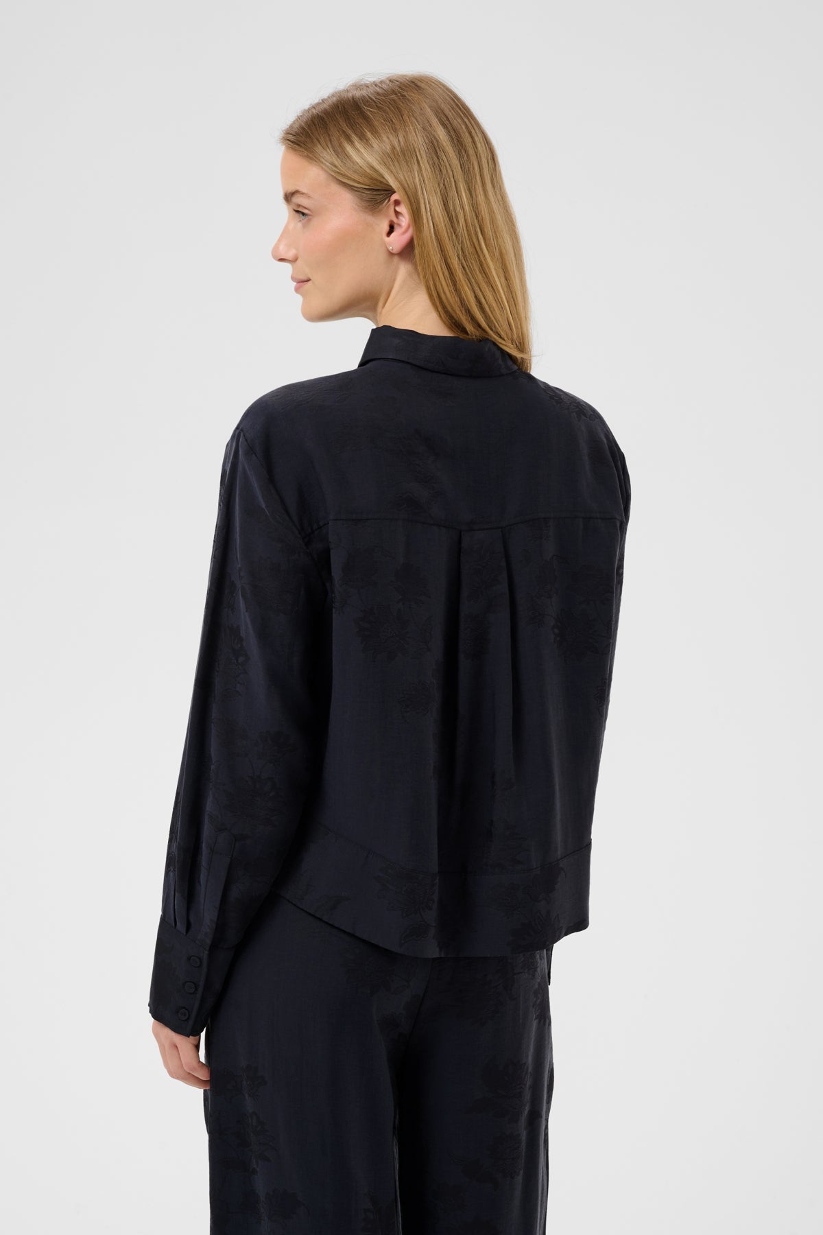 CarollaPW Shirt Dark Navy Flower Jaquard - 305 - 30310863