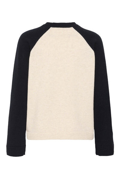 CleoPW Pullover Oatmeal/Navy Colorblock - 3053 - 30310866 Thumbnail