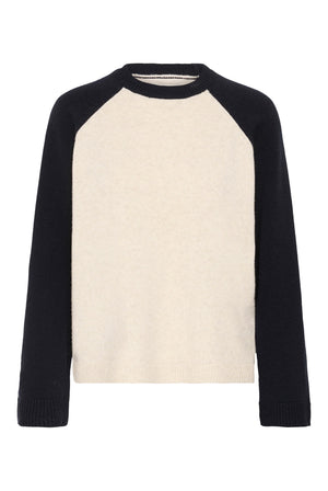 CleoPW Pullover Oatmeal/Navy Colorblock - 3053 - 30310866