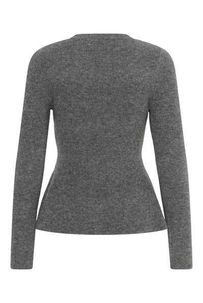 CarinaPW Pullover Medium Grey Melange - 1802011 - 30310868 Thumbnail