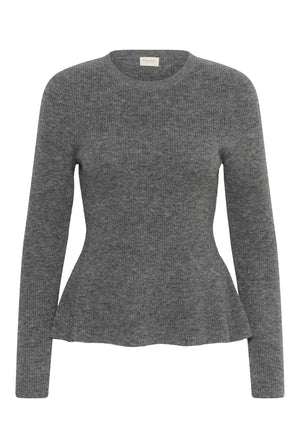 CarinaPW Pullover Medium Grey Melange - 1802011 - 30310868