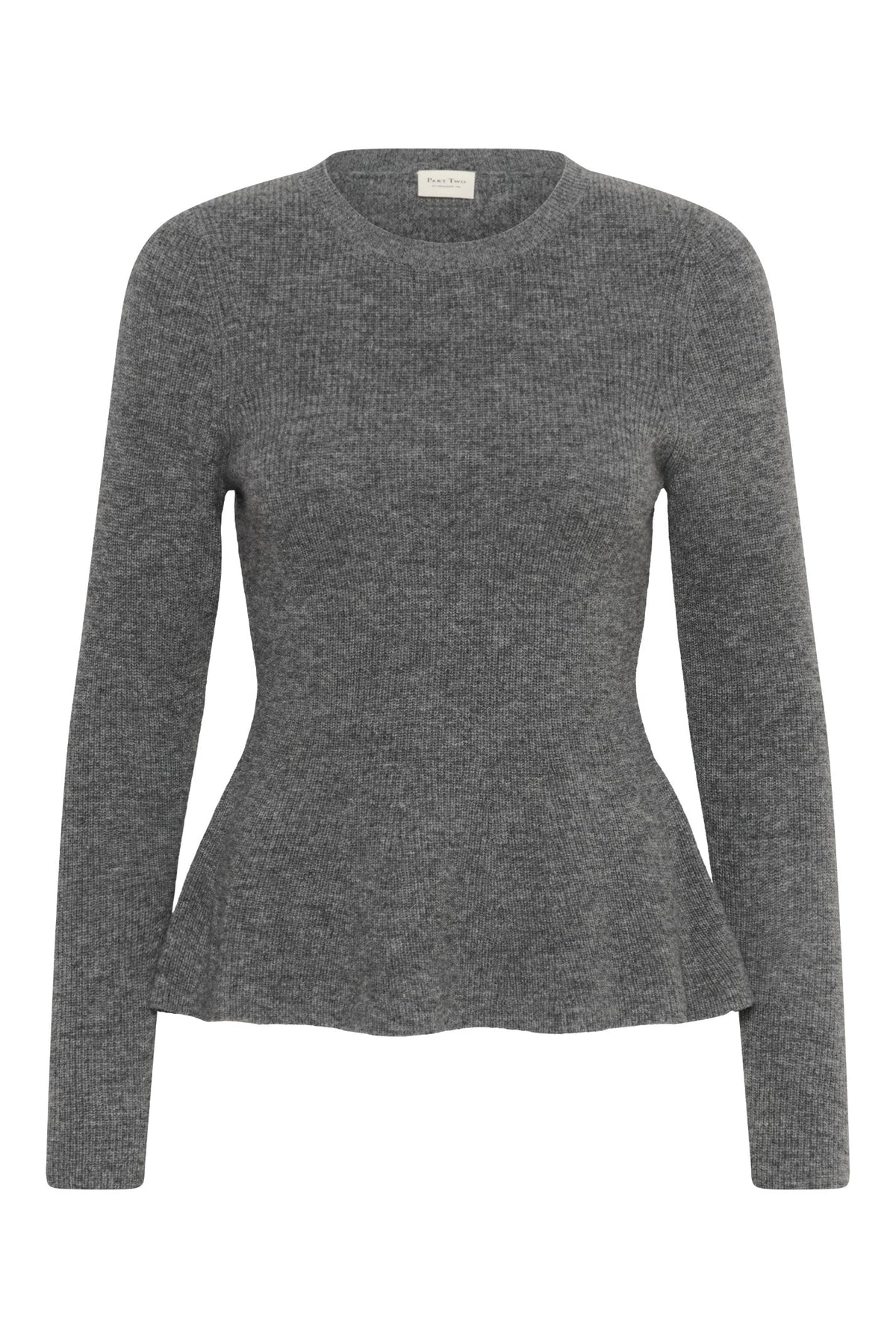CarinaPW Pullover Medium Grey Melange - 1802011 - 30310868