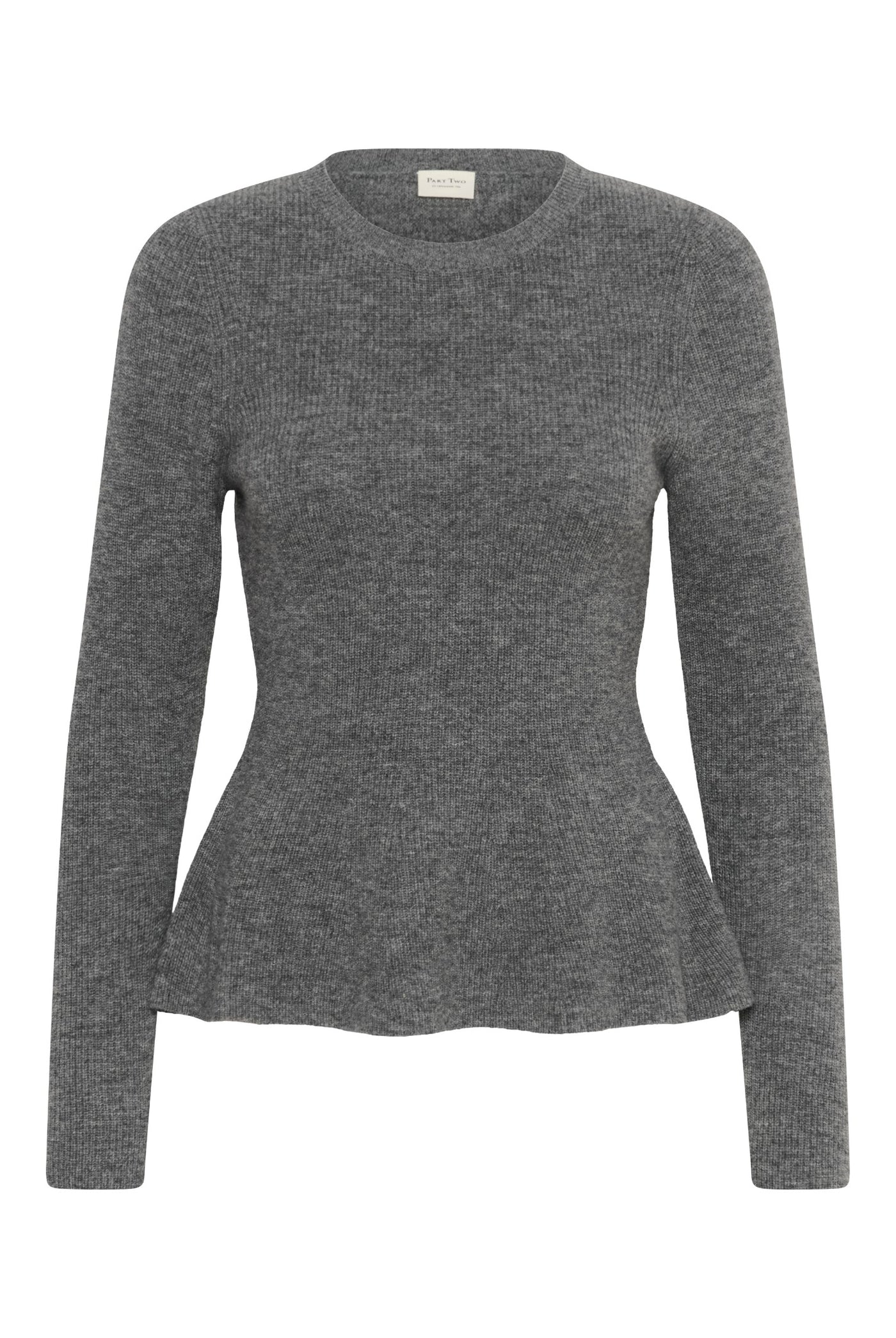 CarinaPW Pullover Medium Grey Melange - 1802011 - 30310868