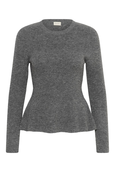CarinaPW Pullover Medium Grey Melange - 1802011 - 30310868 Thumbnail