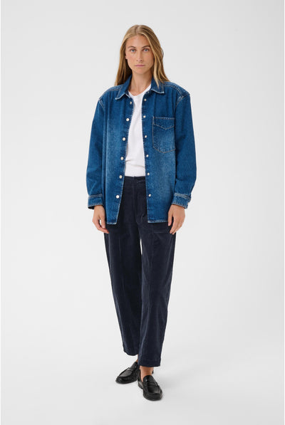 NettaPW Pants Dark Navy - 194013 - 30310895 Thumbnail