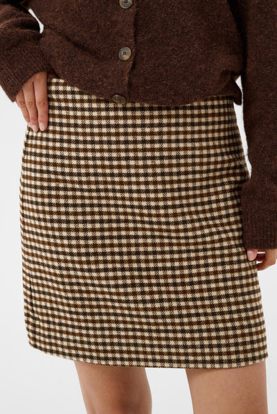 JulissaPW Skirt Brown Check - 305379 - 30310903 Thumbnail
