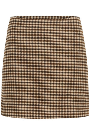 JulissaPW Skirt Brown Check - 305379 - 30310903