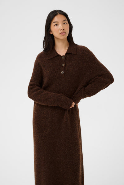 ChiliePW Dress Downtown Brown Melange - 19122 - 30310913 Thumbnail