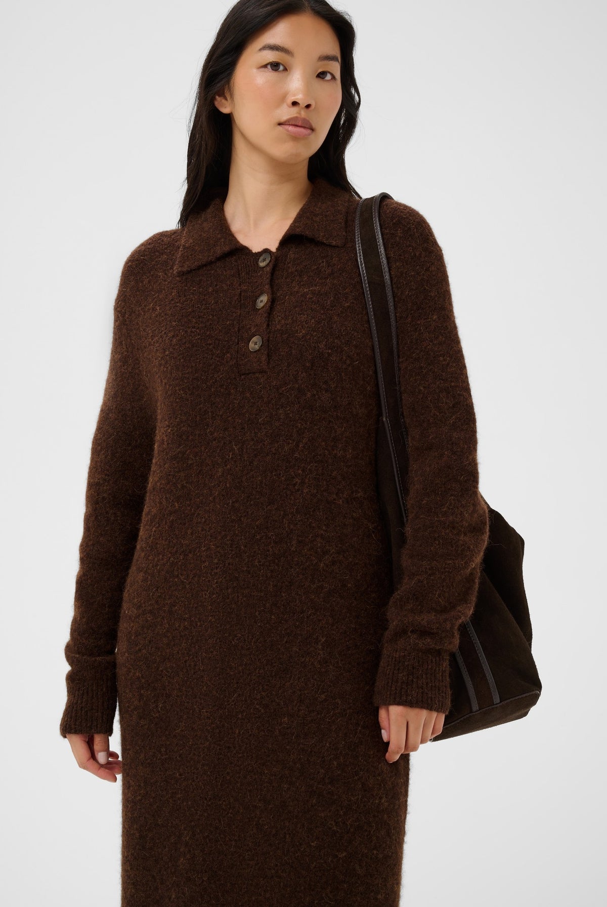 ChiliePW Dress Downtown Brown Melange - 19122 - 30310913