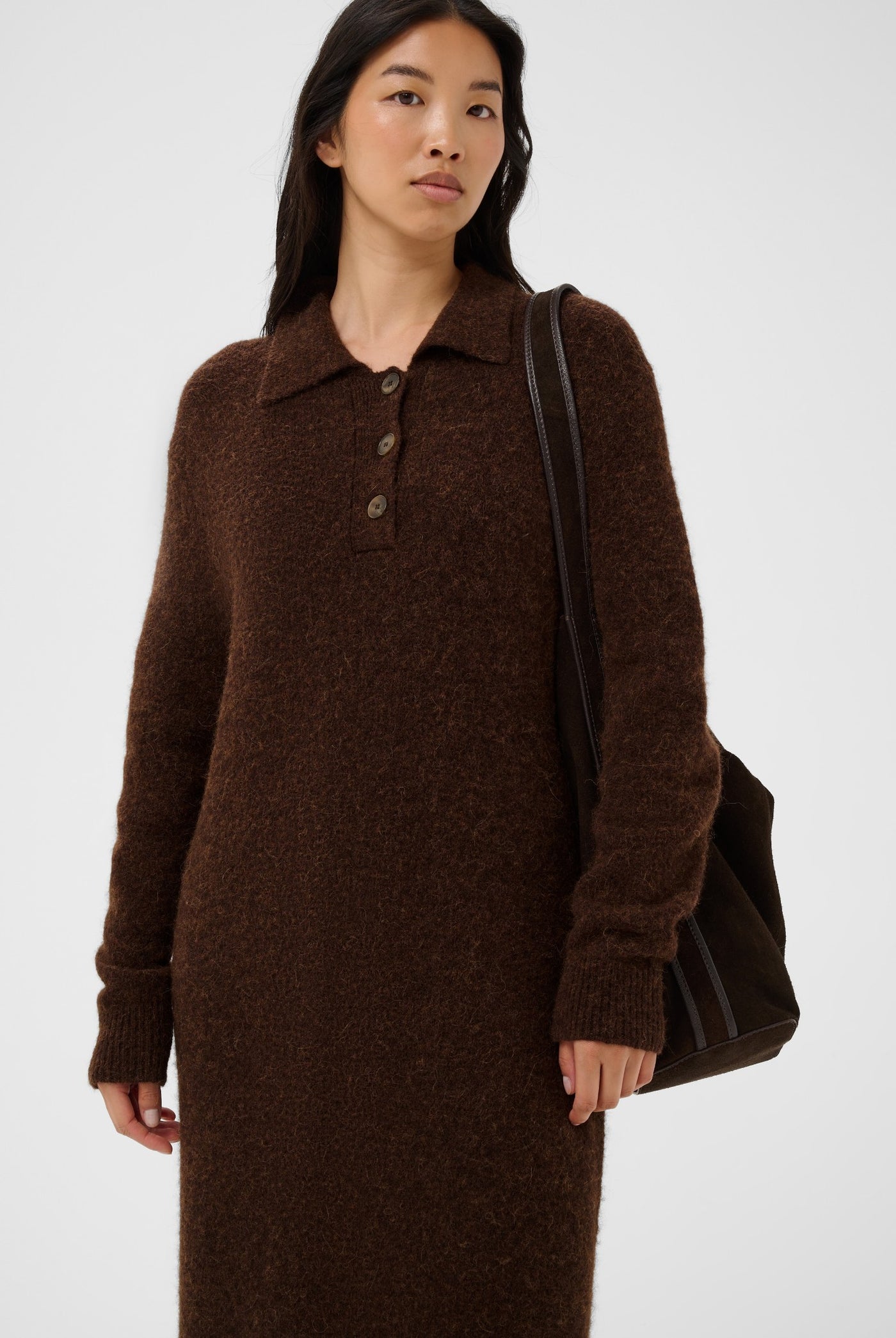 ChiliePW Dress Downtown Brown Melange - 19122 - 30310913