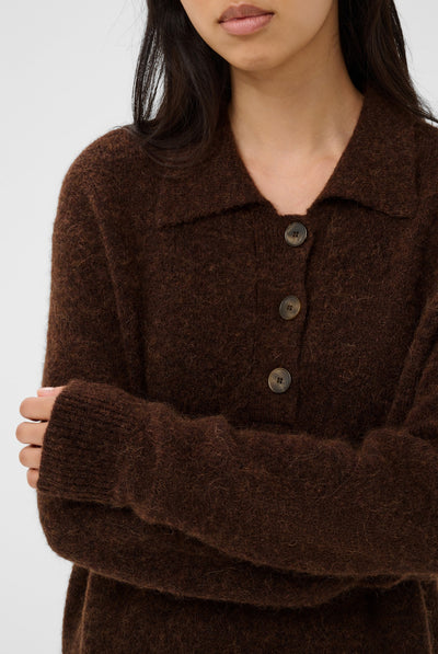 ChiliePW Dress Downtown Brown Melange - 19122 - 30310913 Thumbnail