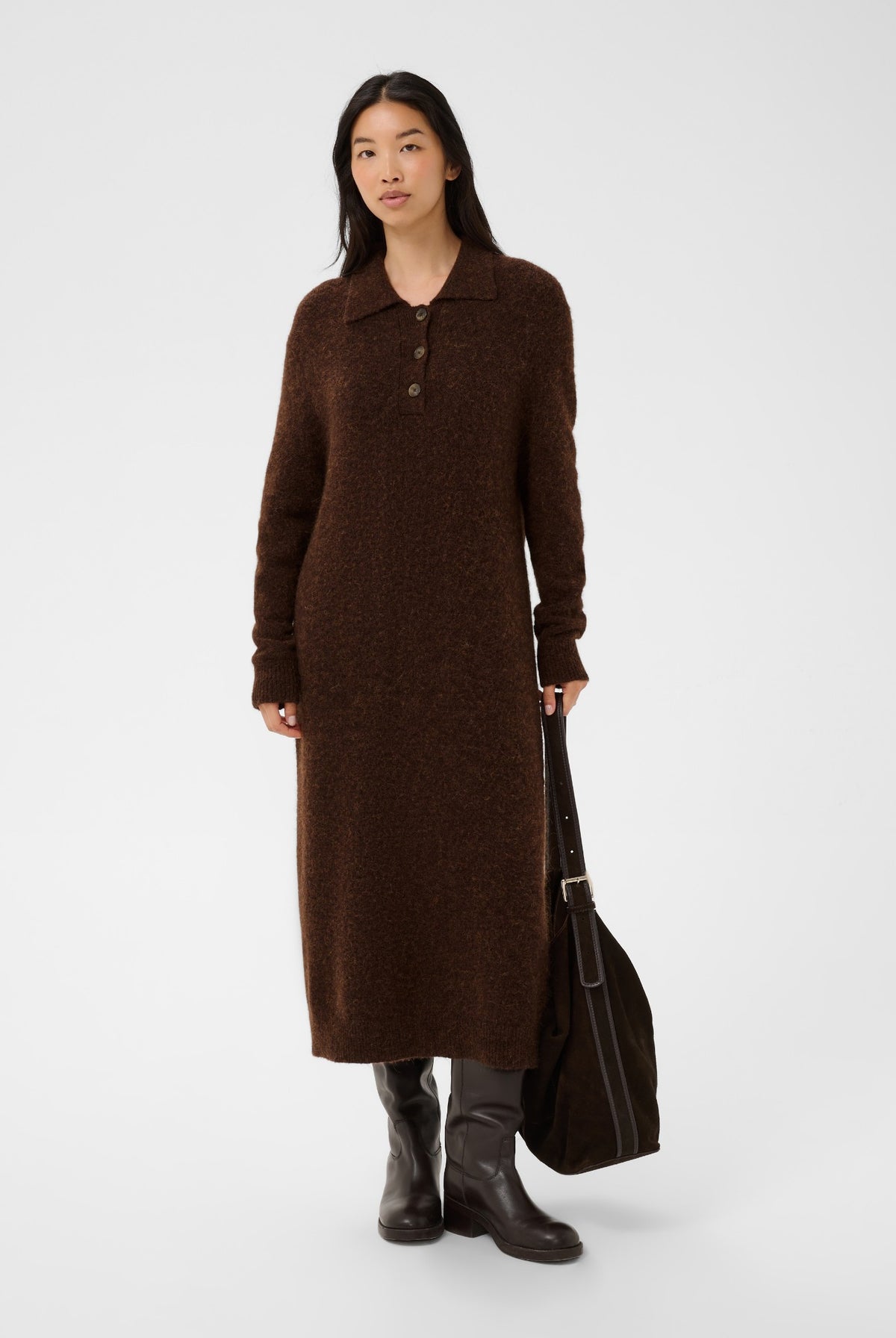ChiliePW Dress Downtown Brown Melange - 19122 - 30310913