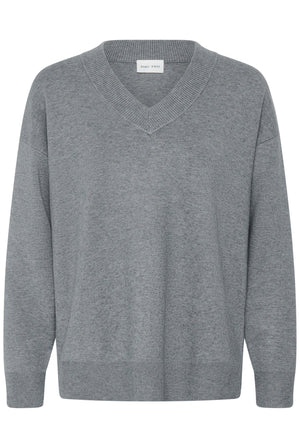 ChantallyPW Pullover Medium Grey Melange - 1802011 - 30310916