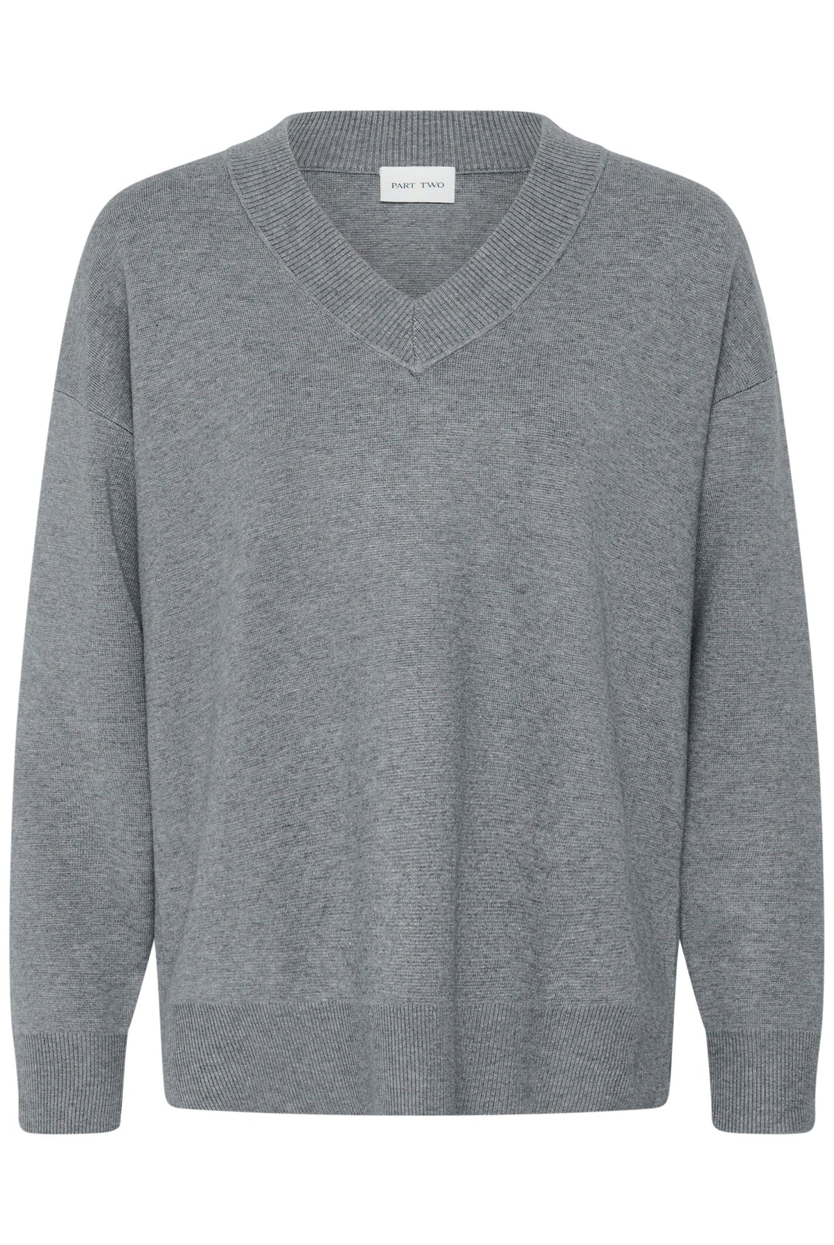 ChantallyPW Pullover Medium Grey Melange - 1802011 - 30310916