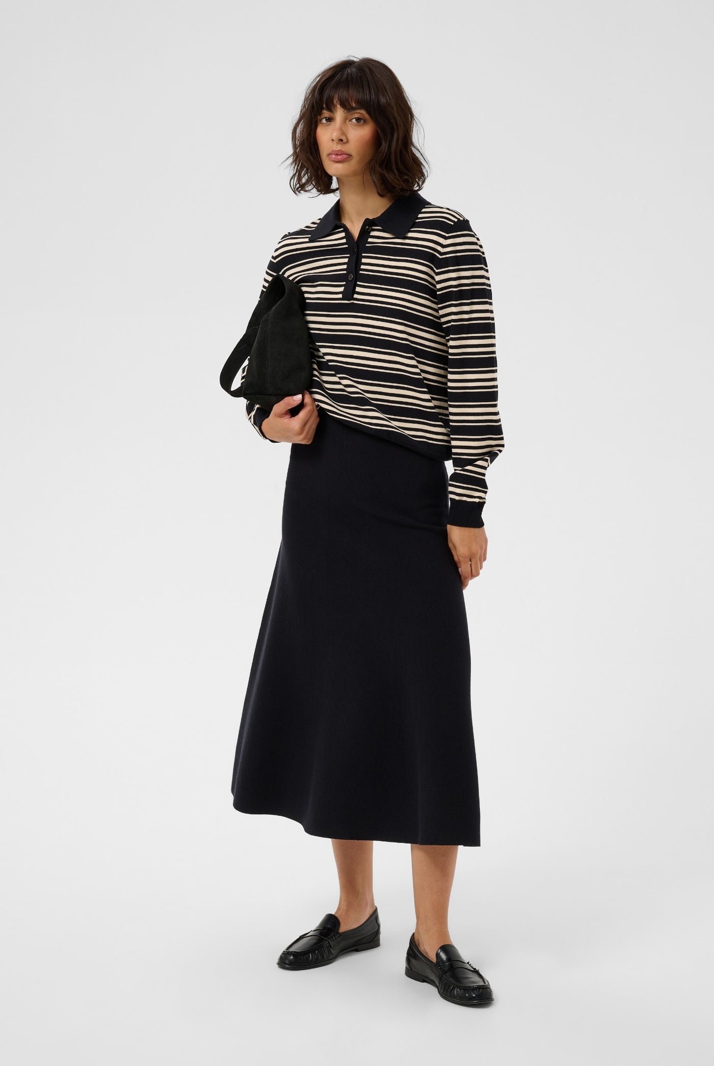 VikesaPW Flared skirt Black - 194008 - 30310917