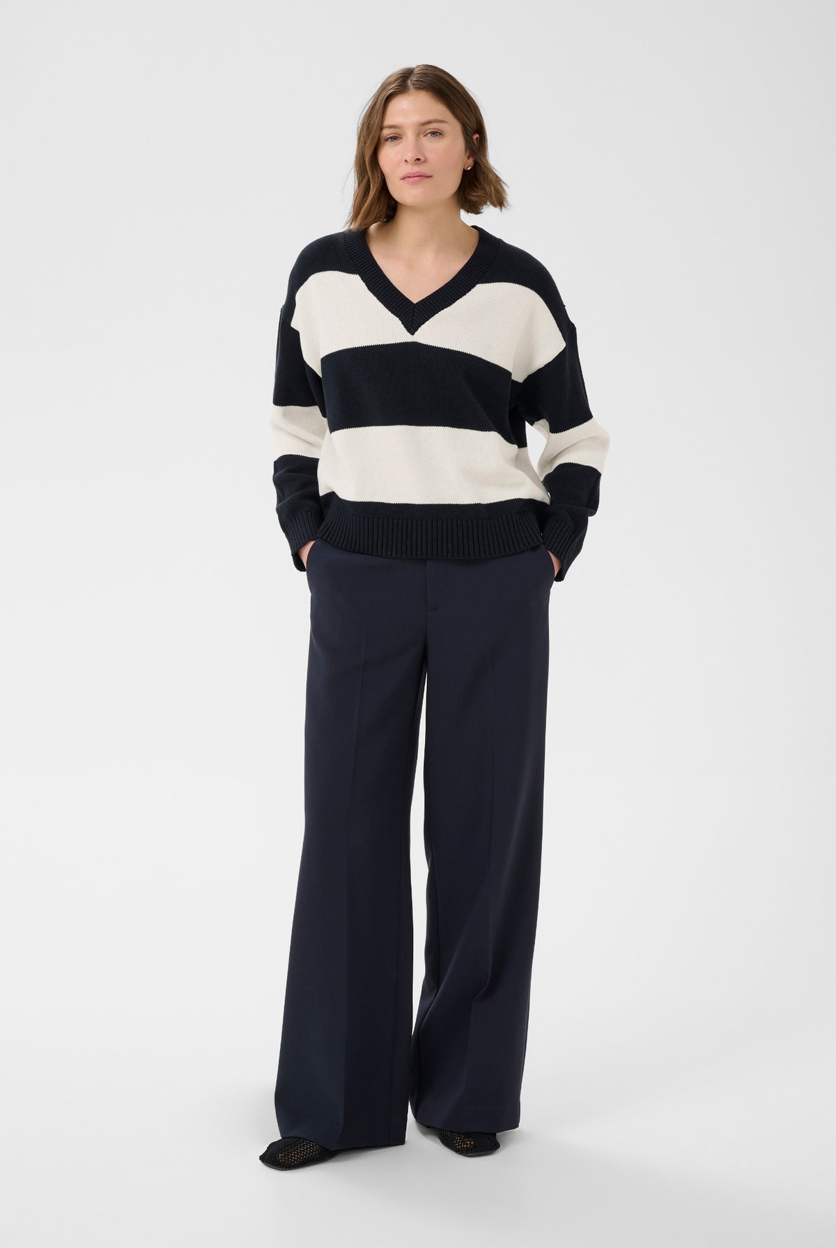 BismilPW Pullover Dark Navy Tofu Stripe - 305473 - 30310924