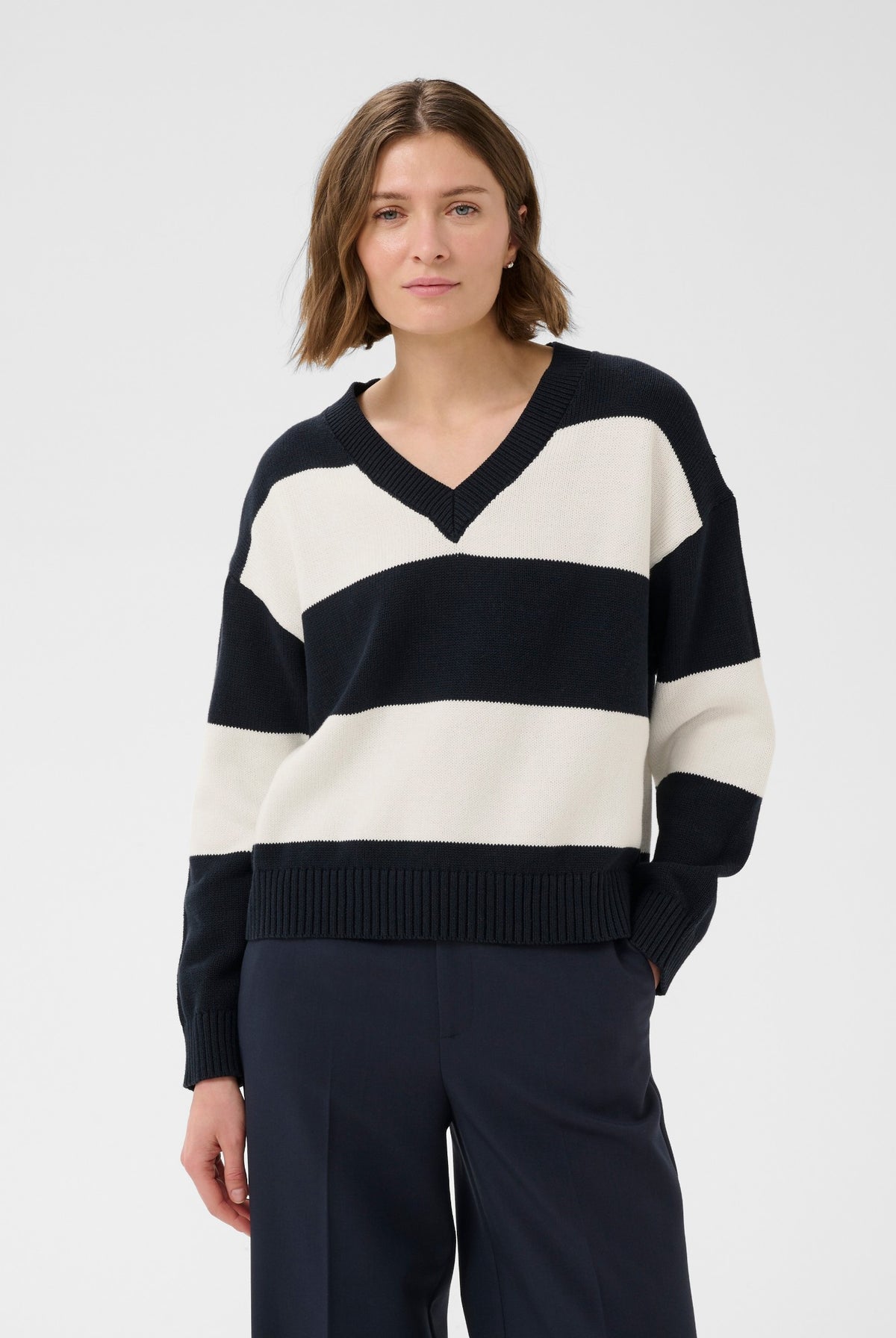 BismilPW Pullover Dark Navy Tofu Stripe - 305473 - 30310924