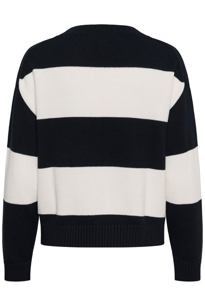BismilPW Pullover Dark Navy Tofu Stripe - 305473 - 30310924 Thumbnail