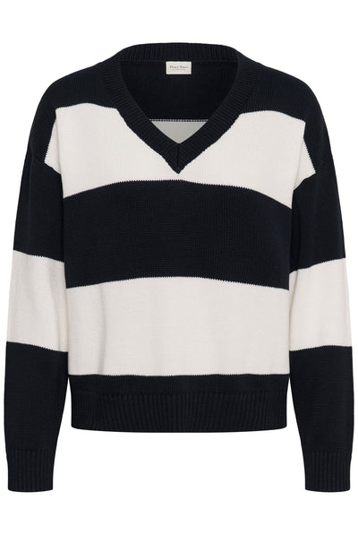BismilPW Pullover Dark Navy Tofu Stripe - 305473 - 30310924 Thumbnail