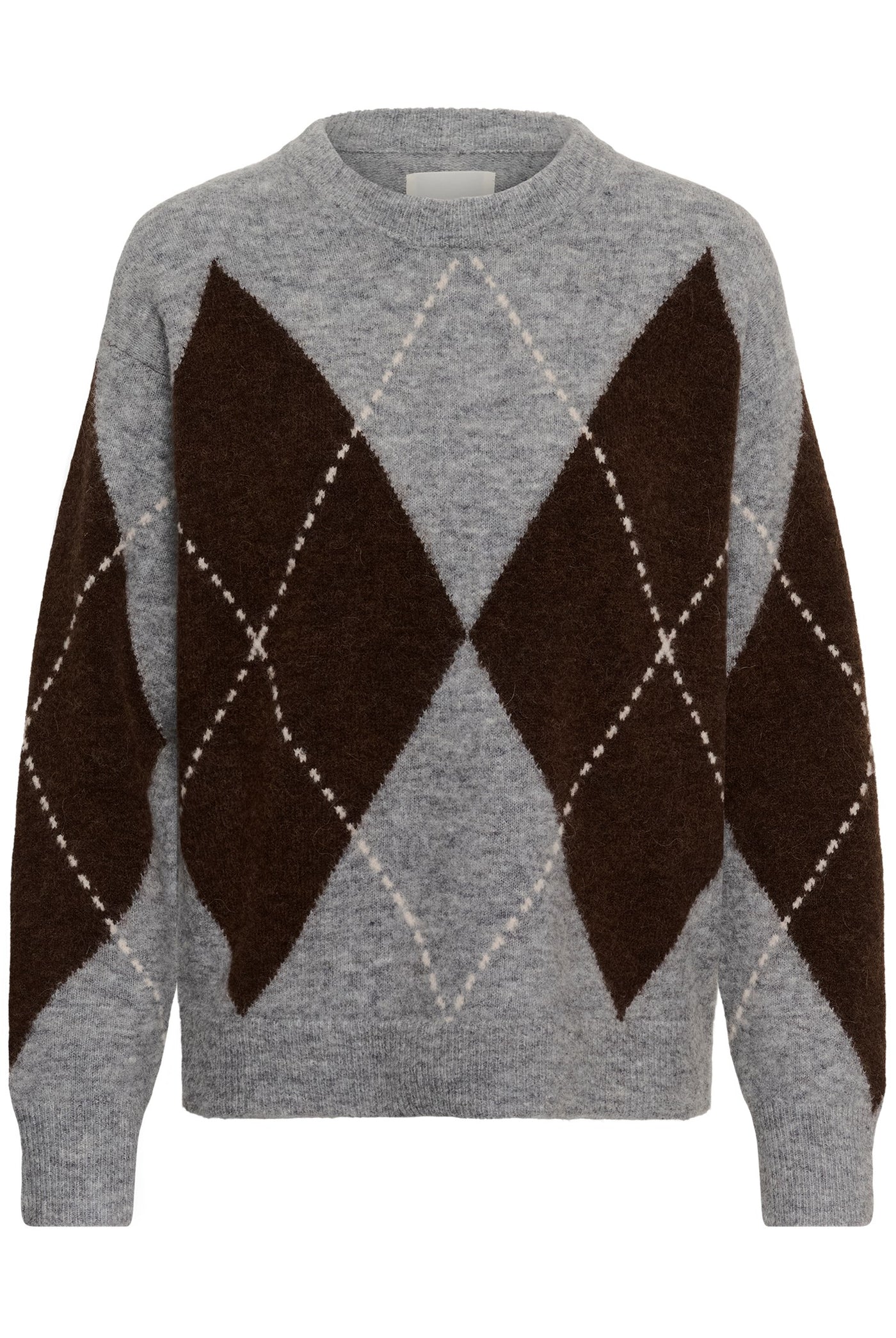 SorayasPW Pullover Brown/Grey Check - 305452 - 30311013