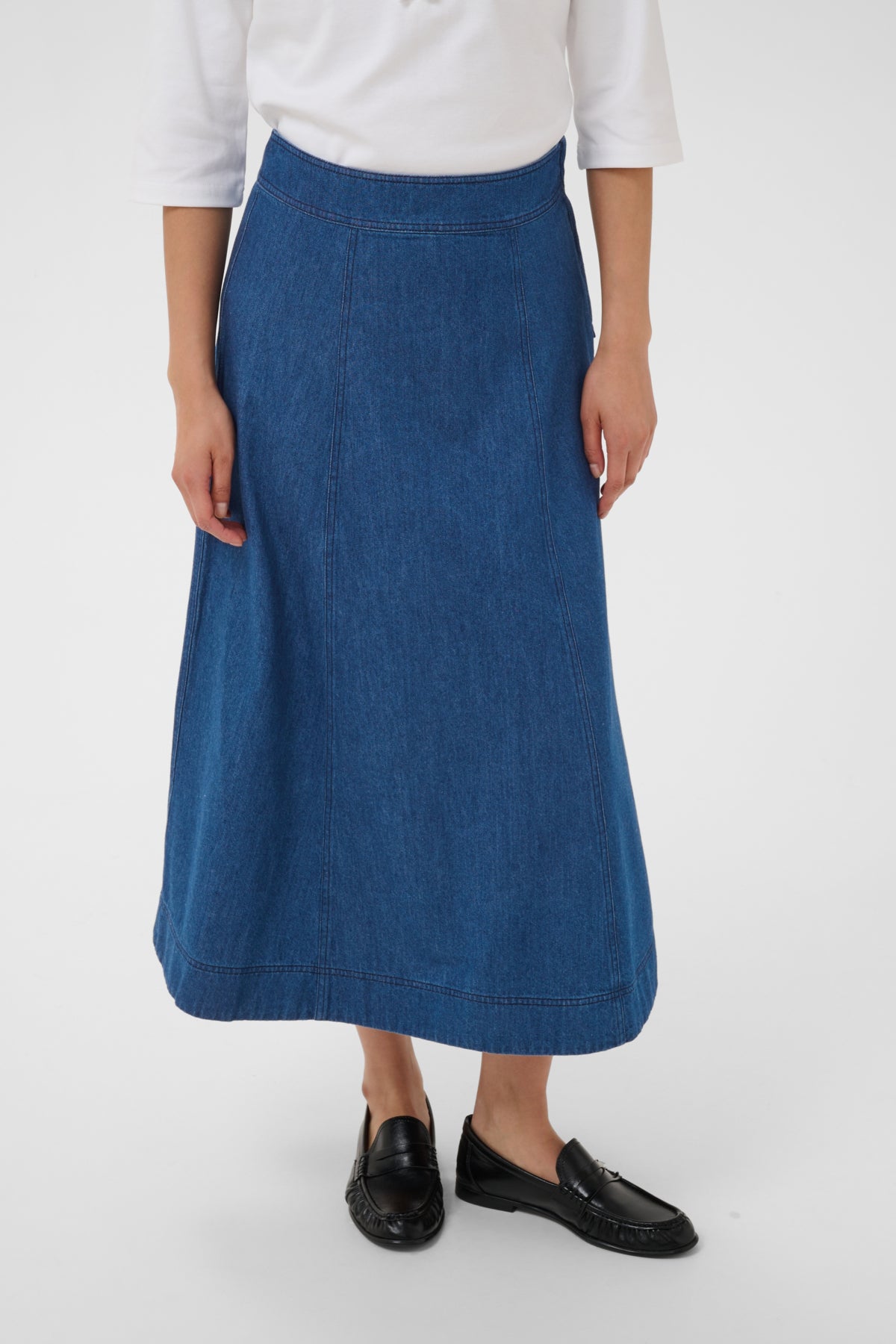 RachidaPW Skirt Medium Dark Blue Denim - 30015 - 30311056
