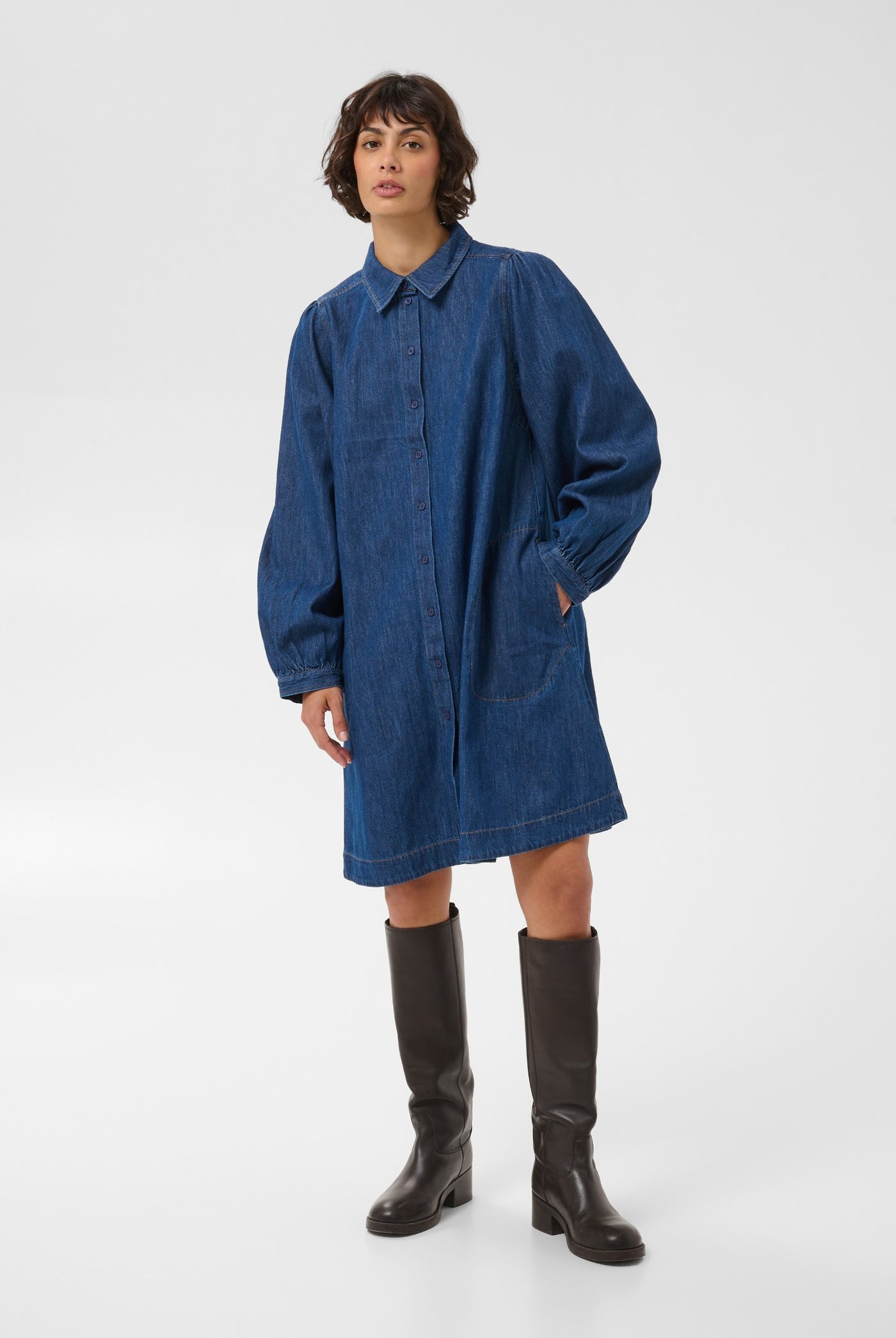 EleinanPW Dress Medium Dark Blue Denim - 30015 - 30311132
