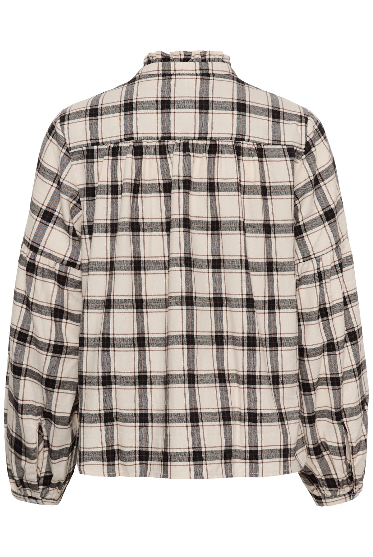 SamillaPW Shirt Dark Navy/Mole Check - 305637 - 30311150