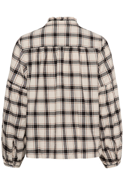 SamillaPW Shirt Dark Navy/Mole Check - 305637 - 30311150 Thumbnail