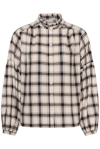SamillaPW Shirt Dark Navy/Mole Check - 305637 - 30311150 Thumbnail