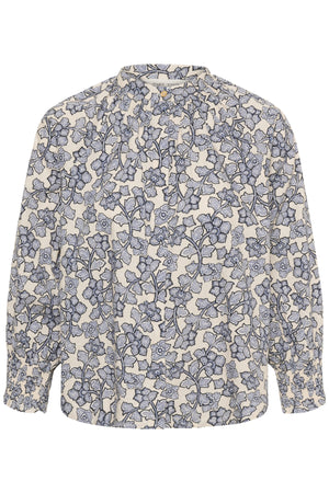 AlmeriPW shirt Dark Navy Leaf Print 2 - 30562 - 30311163