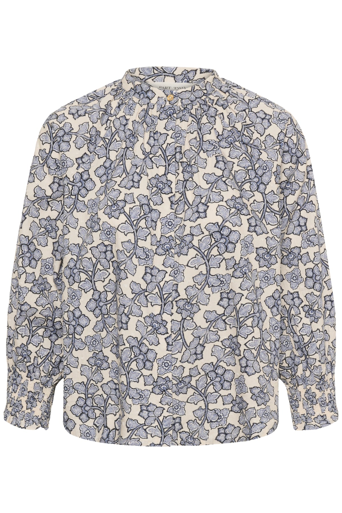 AlmeriPW shirt Dark Navy Leaf Print 2 - 30562 - 30311163