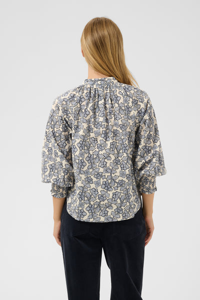 AlmeriPW shirt Dark Navy Leaf Print 2 - 30562 - 30311163 Thumbnail