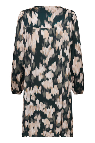 BotellesPW Dress Green Blurred Flower Print - 3 - 30311167 Thumbnail