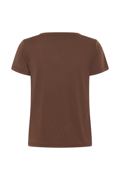 SLColumbine V-neck SS Cappuccino - 191220 - 30404284 Thumbnail