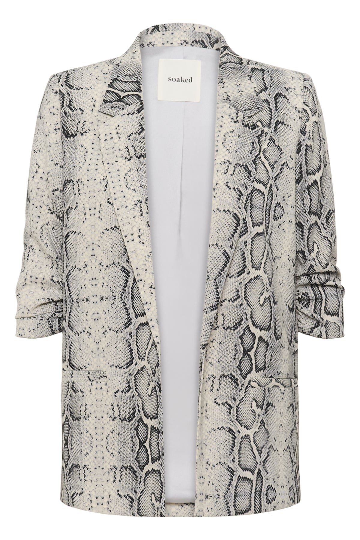 SLShirley Printed Blazer Grey Snake Print - 30405041