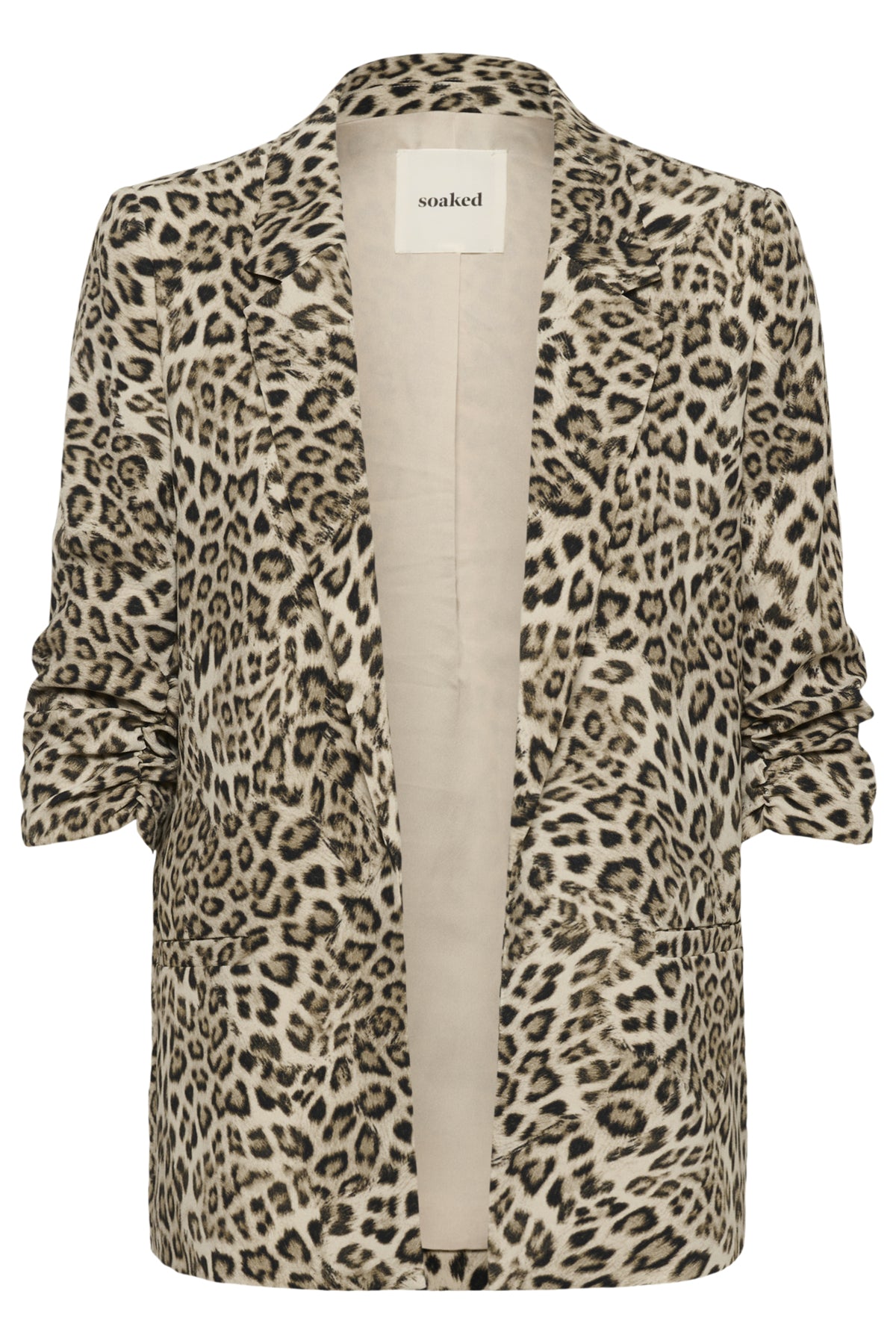 SLShirley Printed Blazer Brown Leopard Print - 30405041