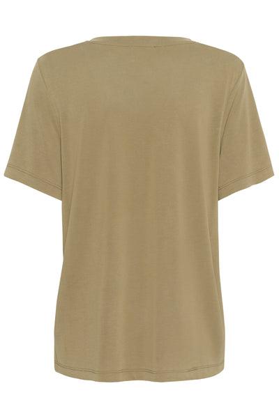 SLColumbine Loose Fit V-Neck S Elmwood - 30406588 Thumbnail